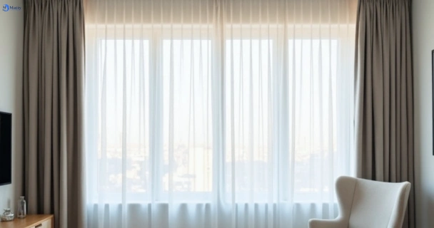Freshly steam cleaned curtains in greenbank QLD